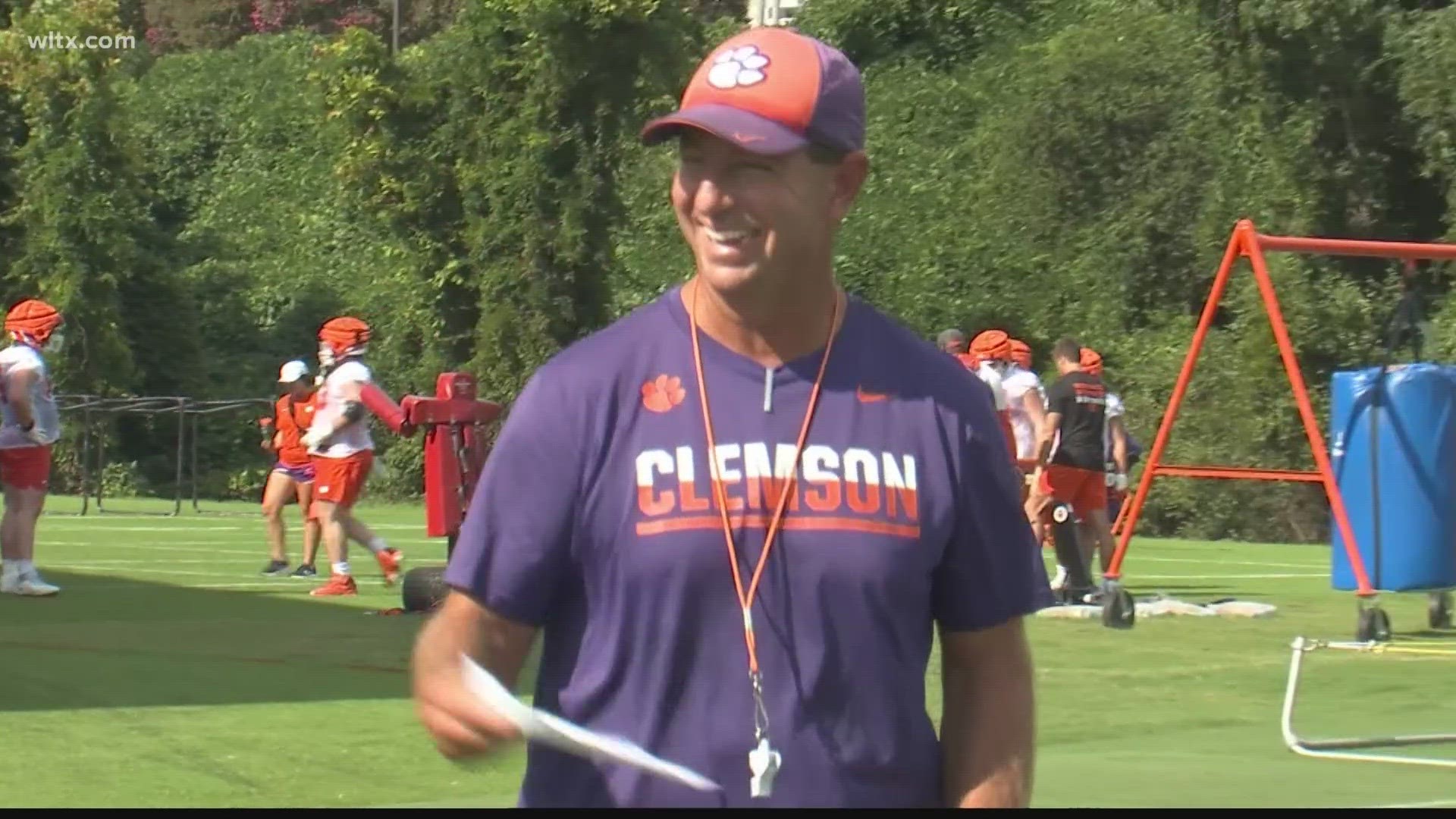 Clemson begins the preseason practice with a Monday night opener on the  horizon