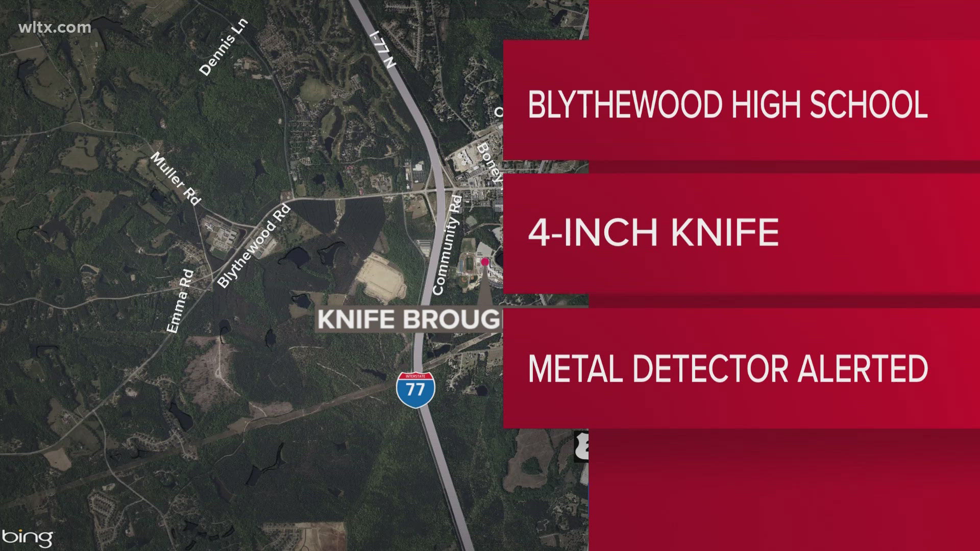 Richland County deputies have charged a 14-year-old who they say brought a knife to Blythewood High School Monday.