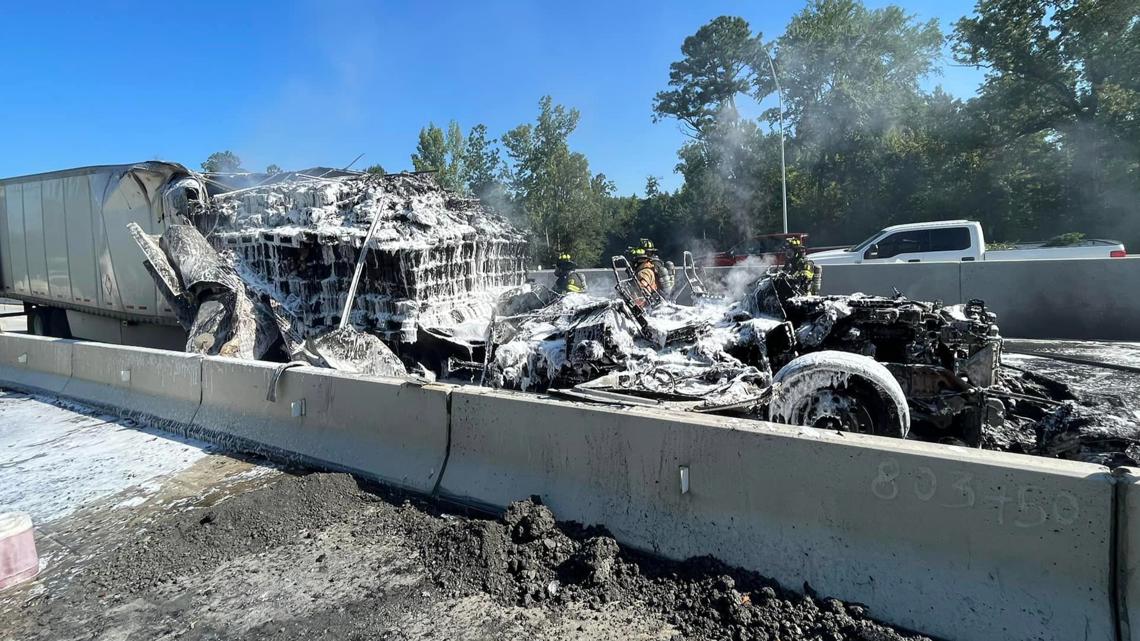 I-26 at Broad River eastbound reopened after truck fire | wltx.com
