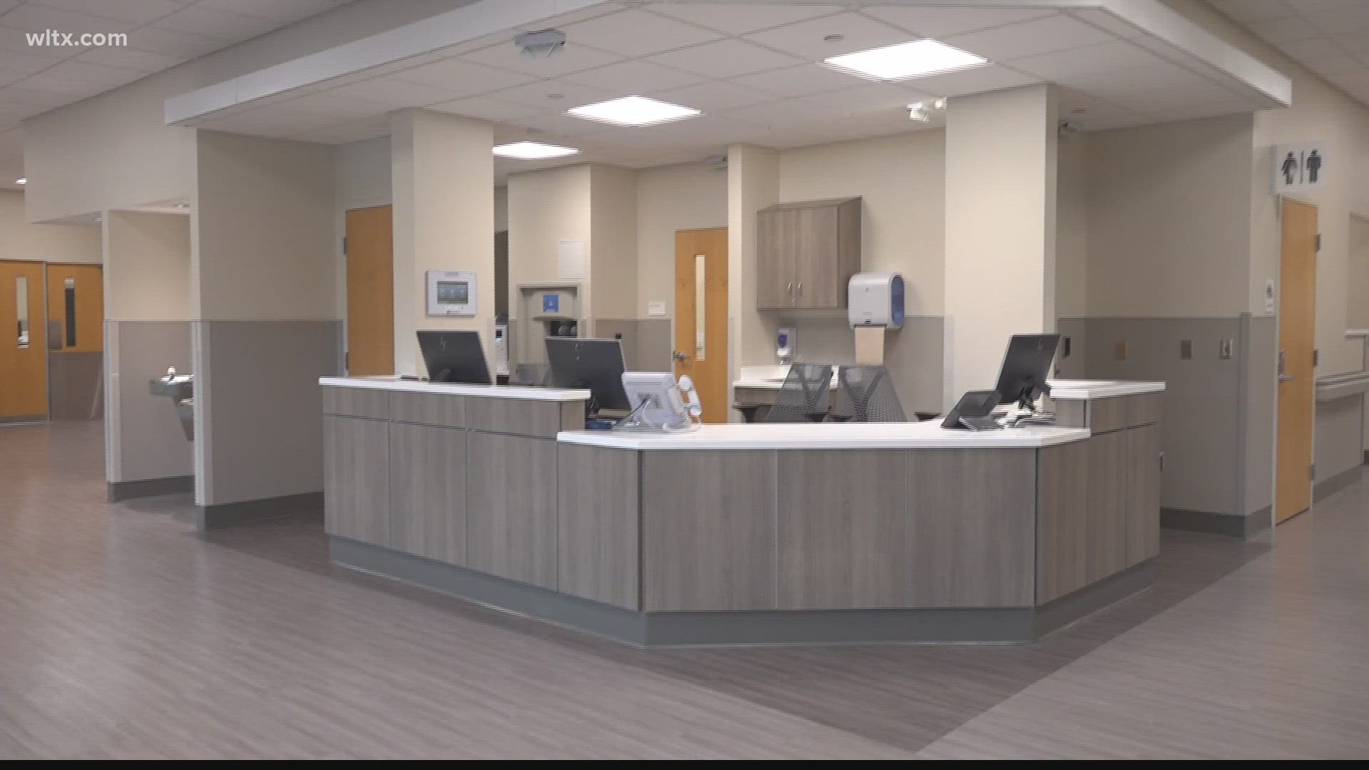 The first phase of a nearly $16M project to expand the emergency  department.