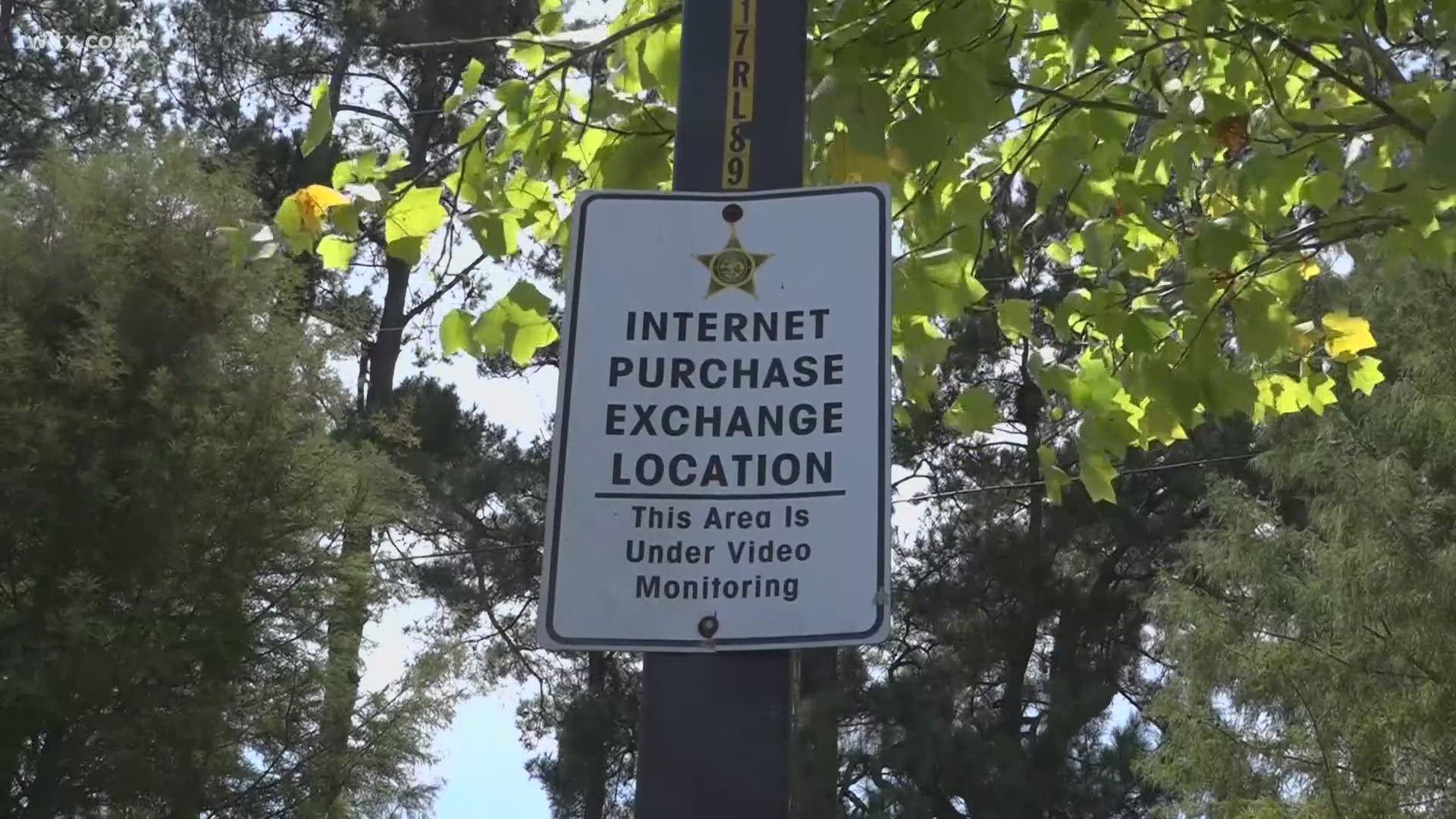 Most police departments have an area  where safe transactions can take place.