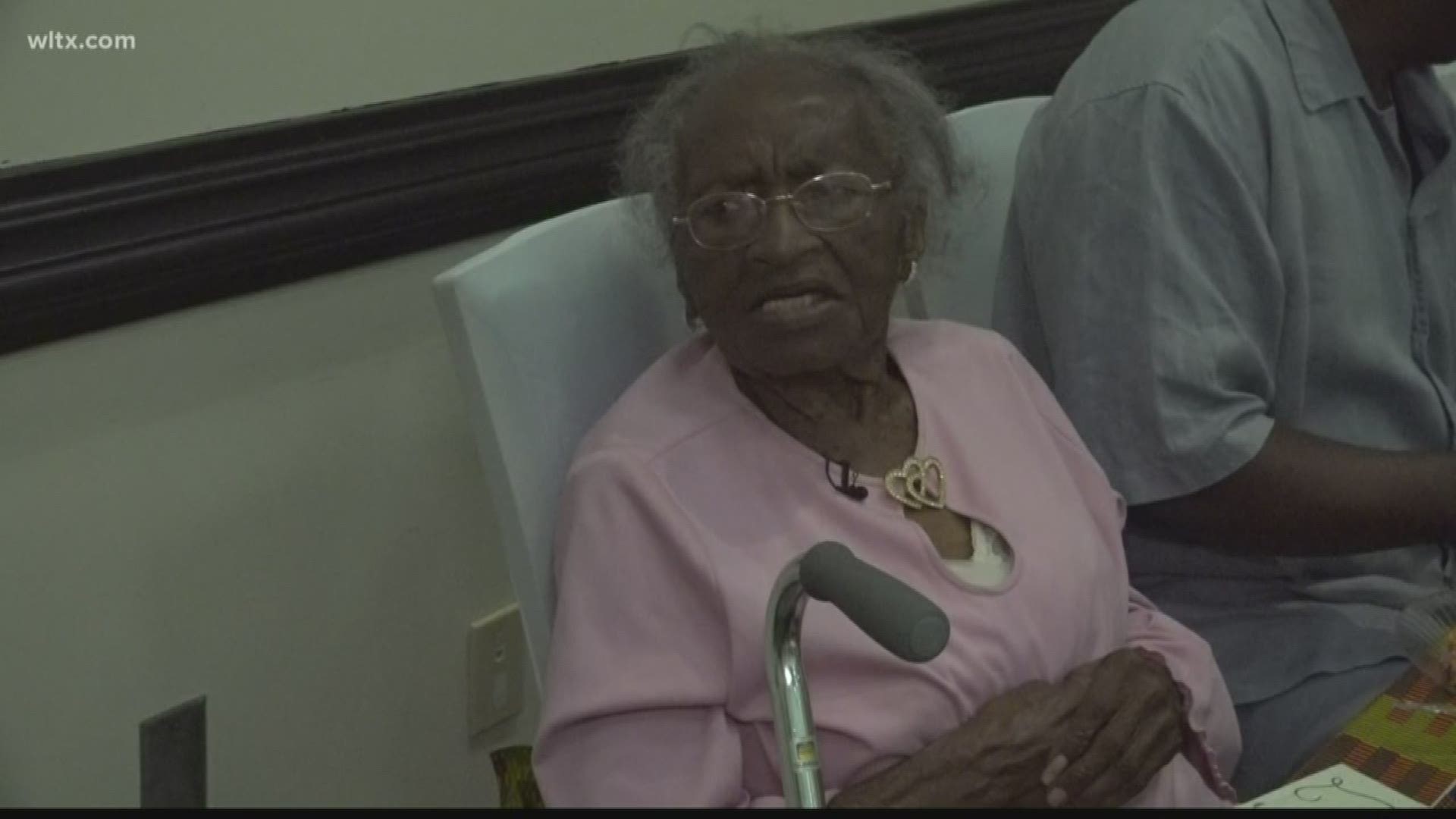 Asilee Gallishaw Walker turned 102 years old Saturday. She is a native of South Carolina, and spent the afternoon celebrating with family and friends.