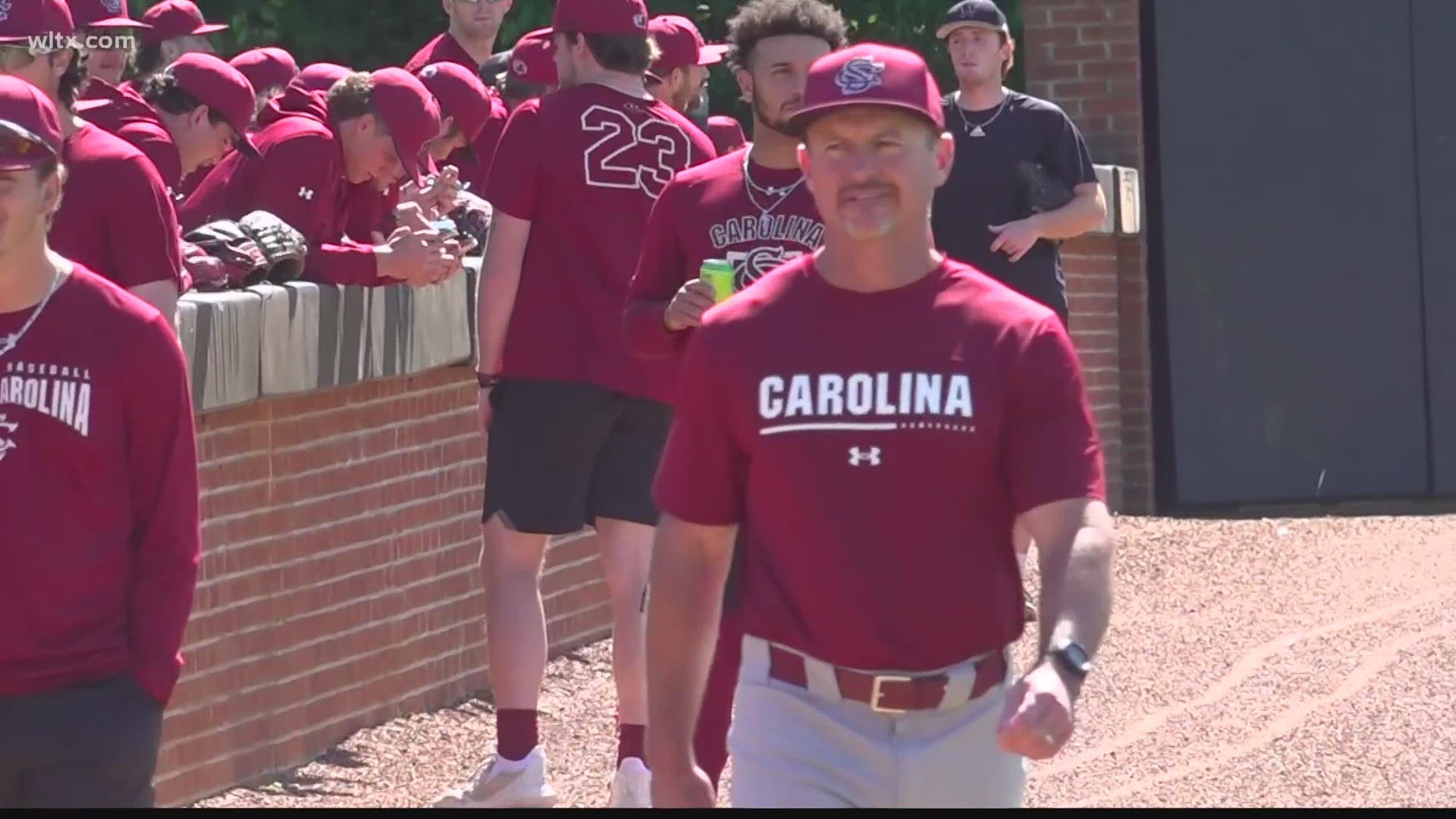 South Carolina associate head coach Monte Lee is serving as acting head coach for the Winthrop game in Rock Hill.