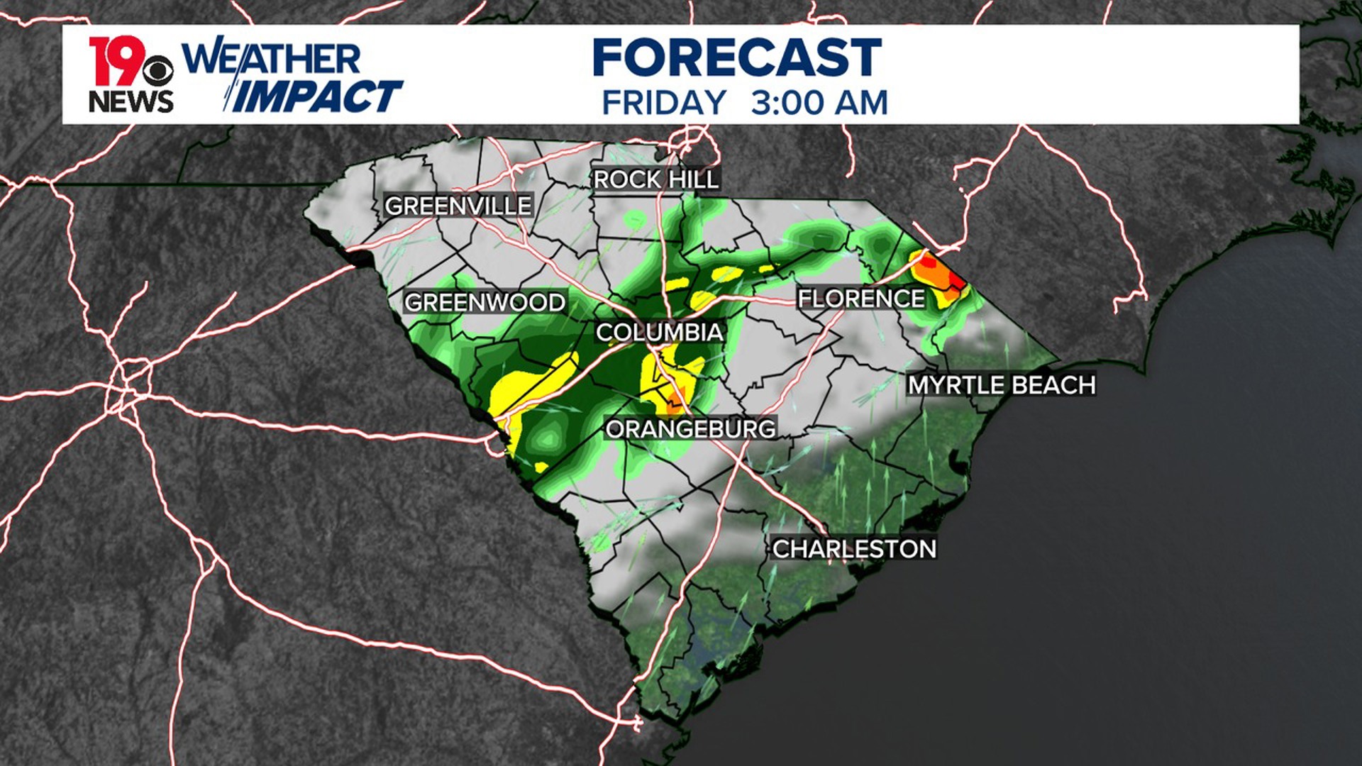 Showers return to South Carolina tonight and Friday | wltx.com