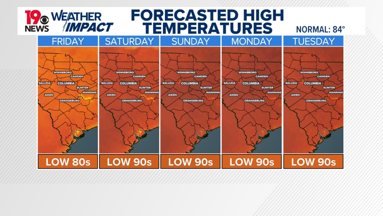 Big jump in temperatures arriving over the weekend, staying into next ...