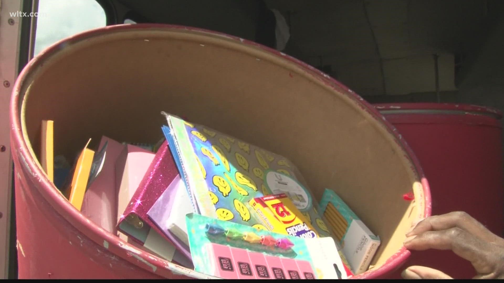 The Salvation Army in partnership with WLTX has been collecting school supplies from around the community for weeks.