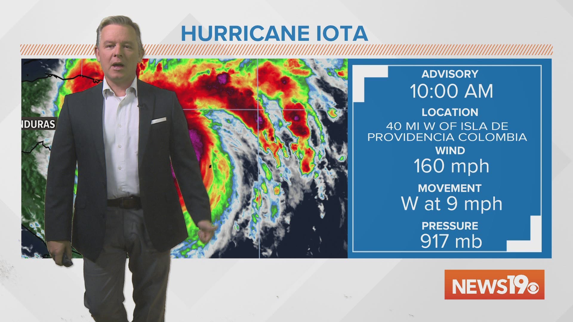 The storm is forecast to make landfall near Hurricane Eta made landfall about two weeks ago.