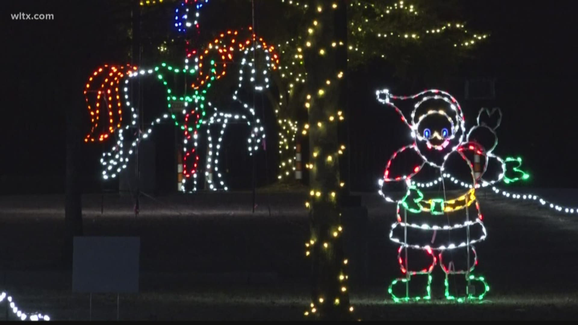 The drive-through light show runs from December 7 - 28 at the South Carolina State Fairgrounds. Here's a sneak peek!