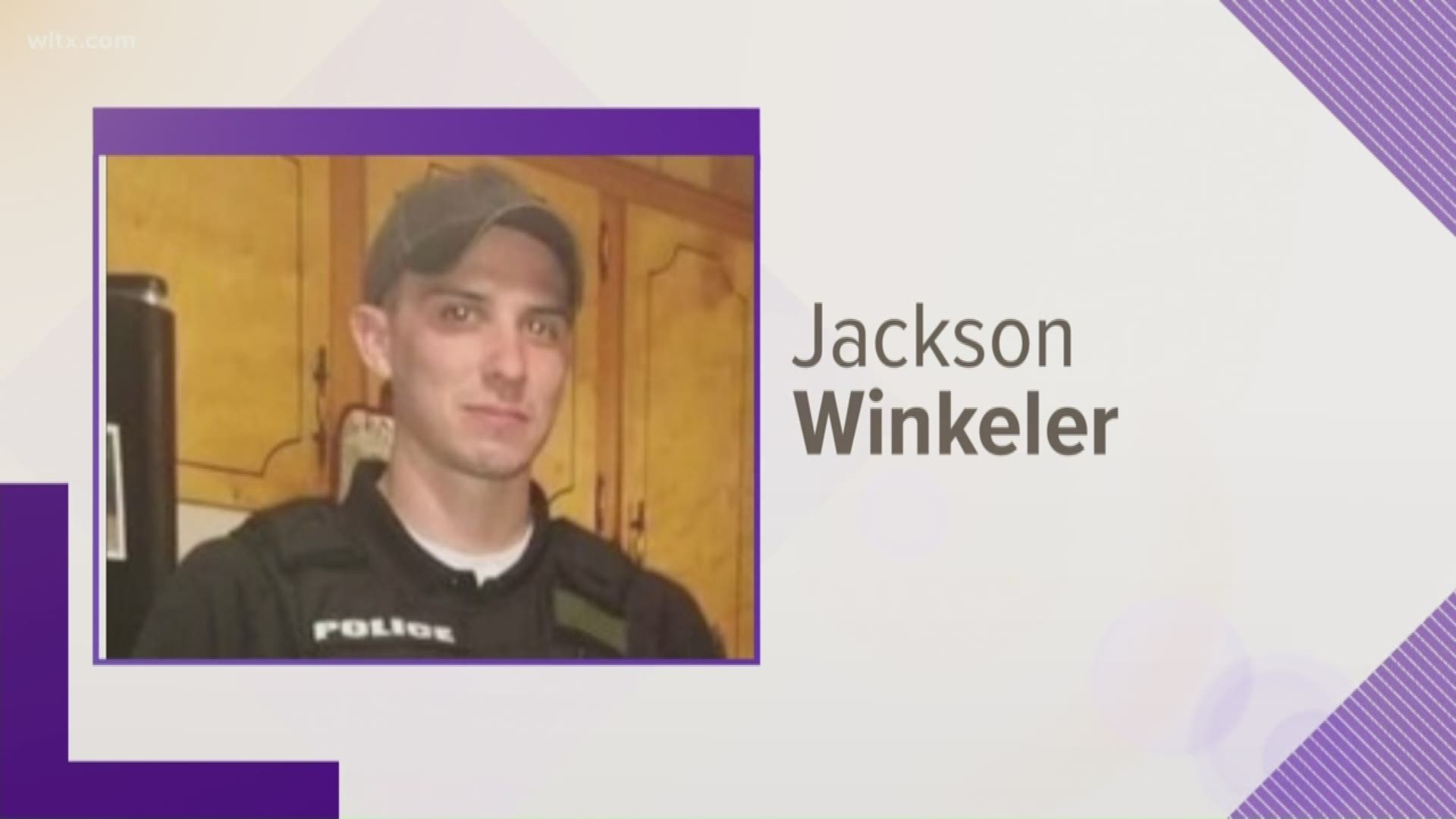 Officer Jackson Winkeler was killed on Sunday in the line of duty during a traffic stop in Florence.