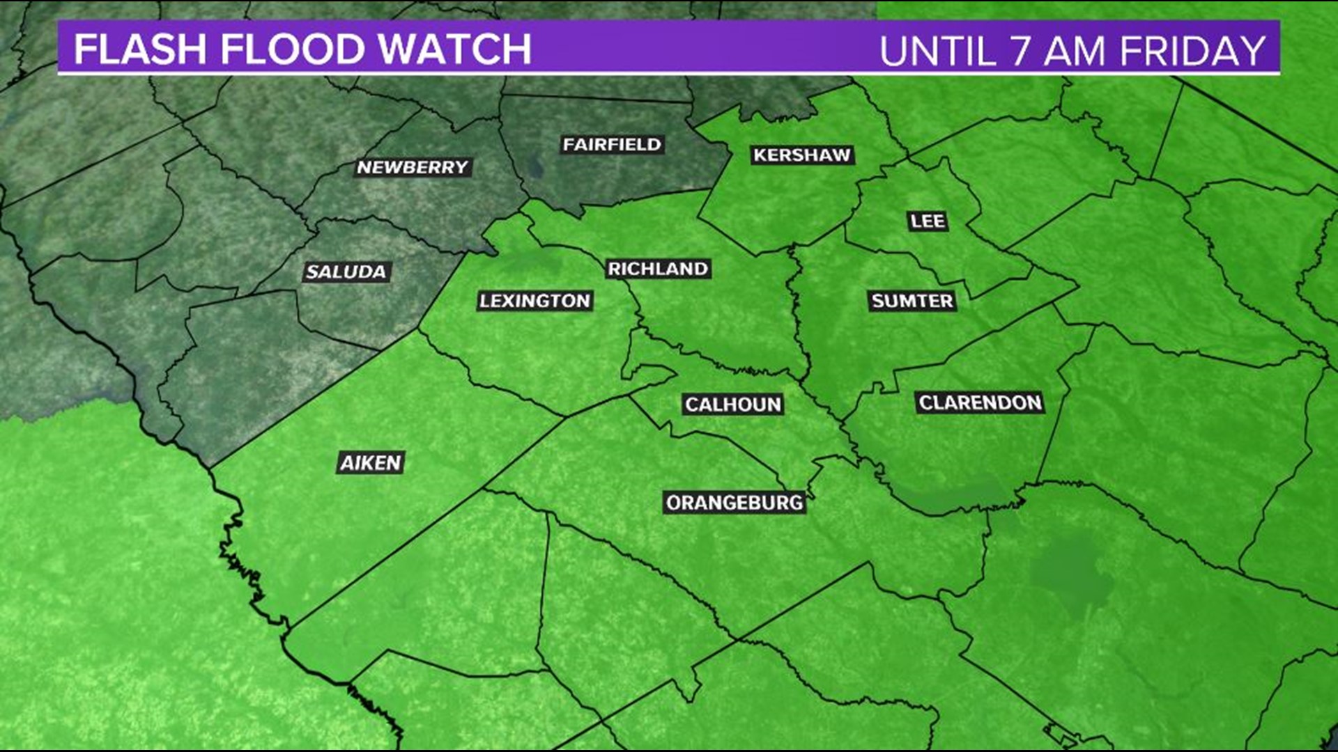 Flash flood watch for the Midlands of South Carolina | wltx.com