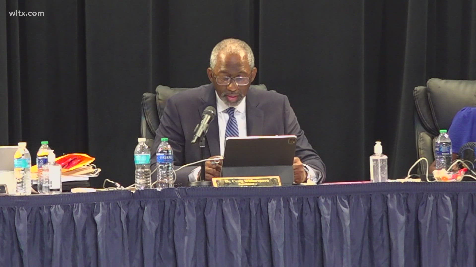 The Richland One School board met and the Learning Center was on the agenda, but an announcement was made before the meeting that it was off the agenda.