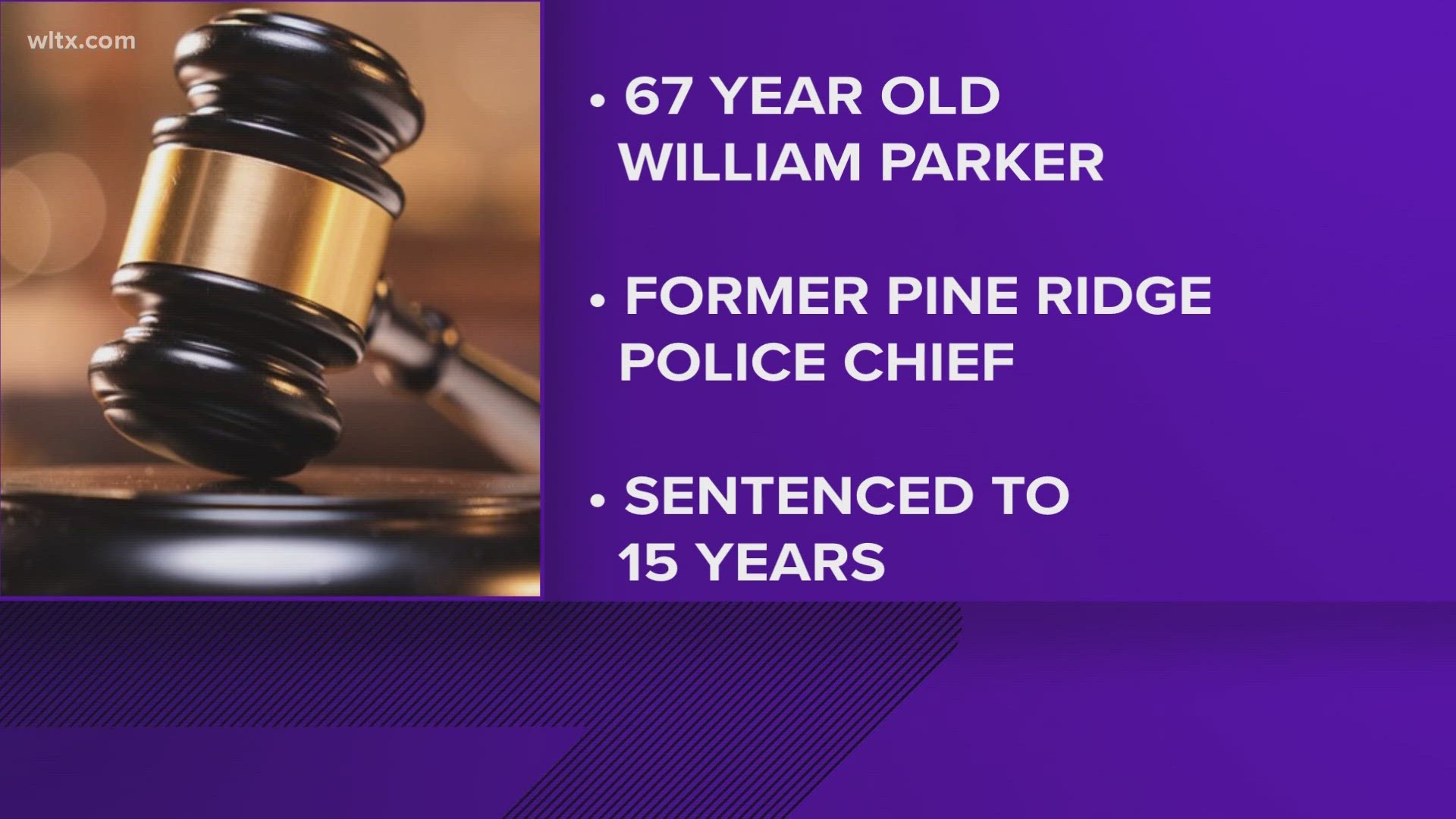 Former Pine Ridge police chief William Parker, 67, a prison sentence after pleading guilty to sextortion.