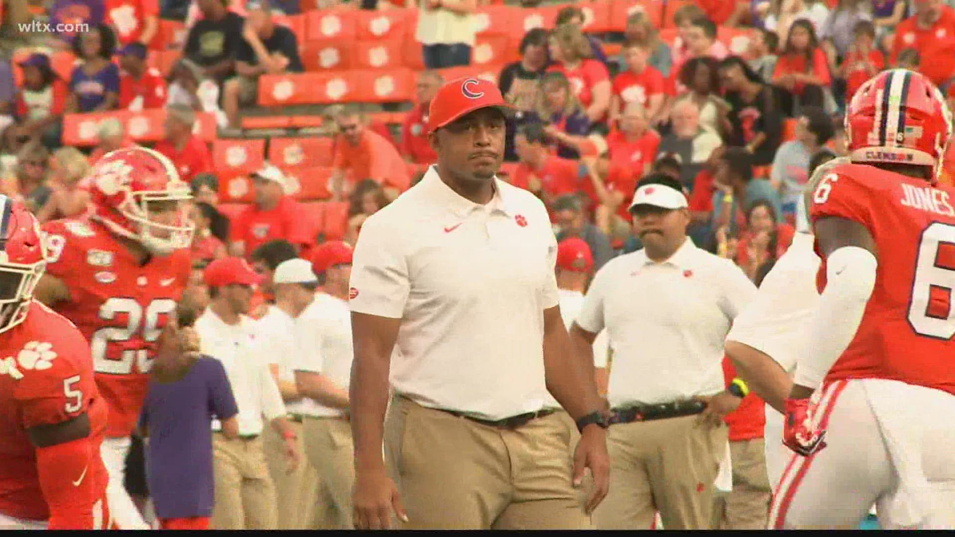 Clemson assistant coach Tony Elliott is now the only offensive coordinator on the Tiger coaching staff. He makes his debut in that capacity this week.