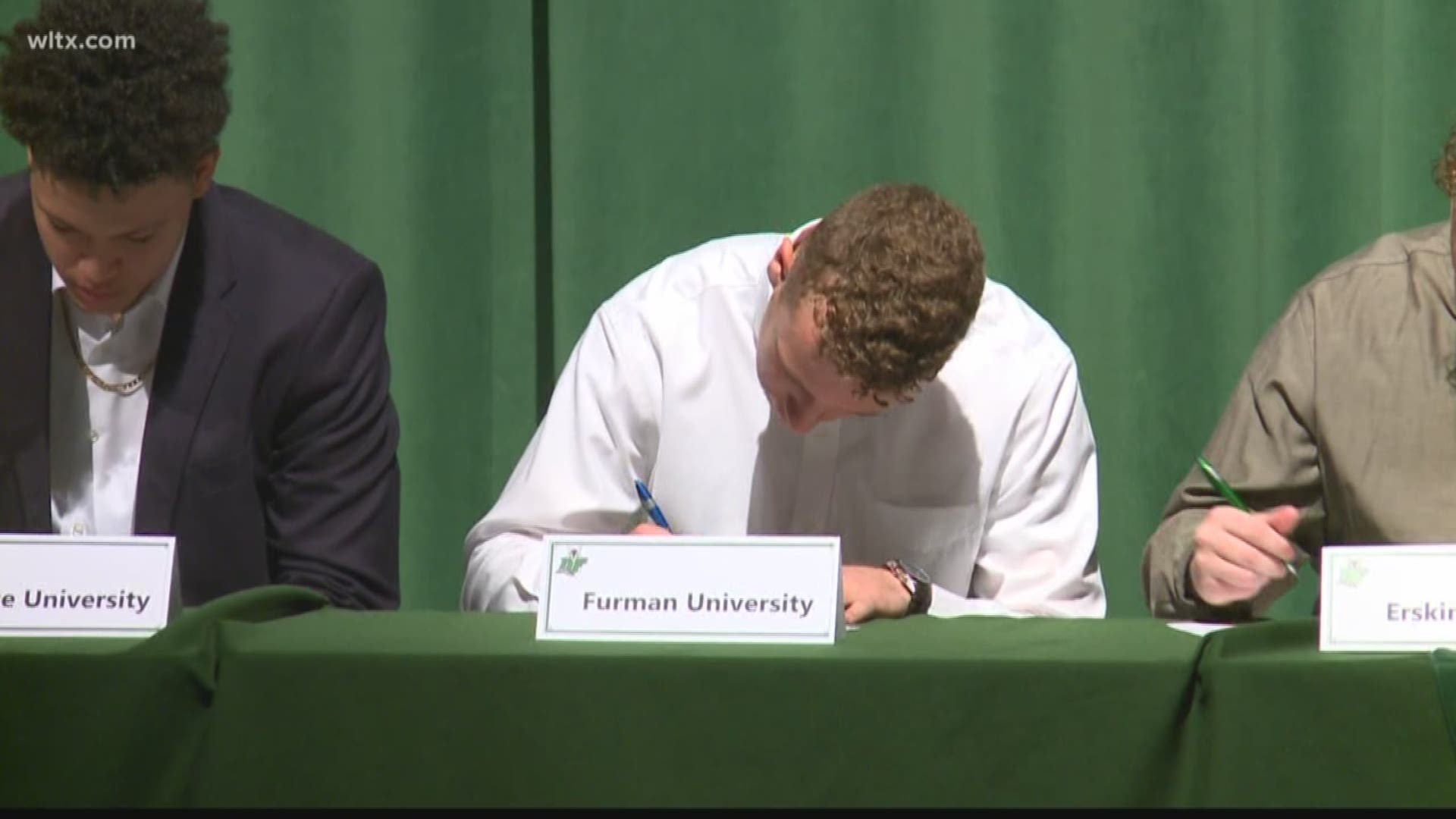 Former News19 Player of the Week Hugh Ryan signs with Furman.