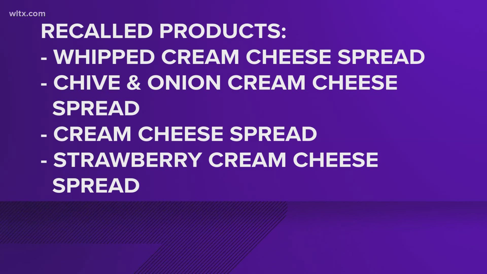 The recall is due to possible salmonella contamination.