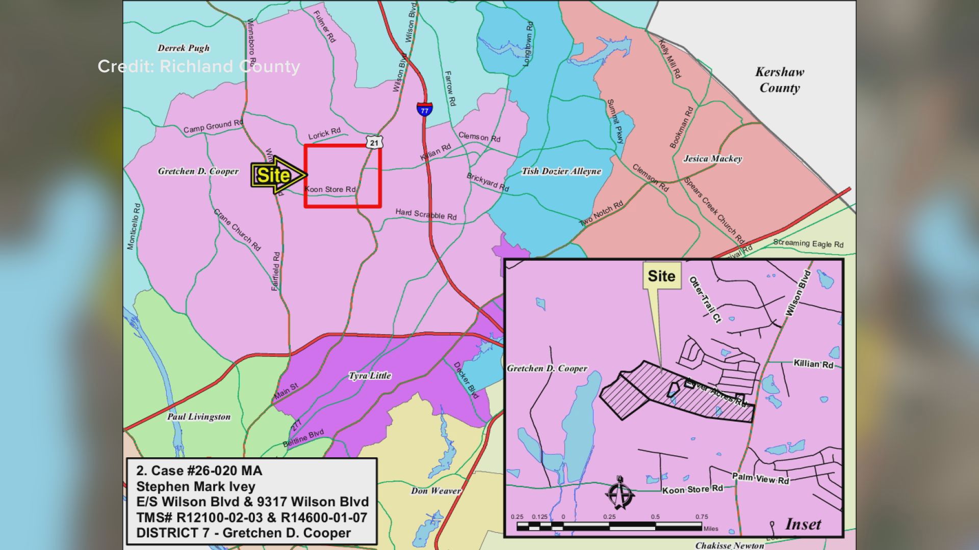 Richland County considers rezoning for 78-acre Wilson Boulevard housing development