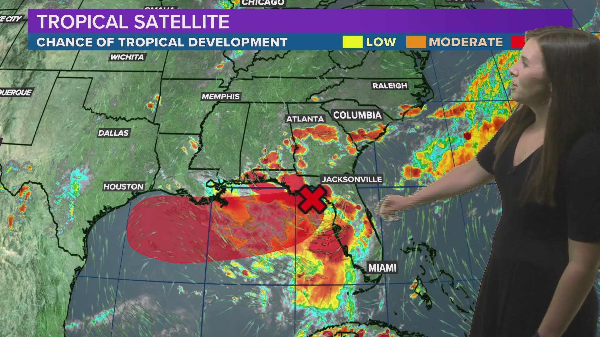 Disturbance in Gulf has a high probability of becoming a tropical depression.