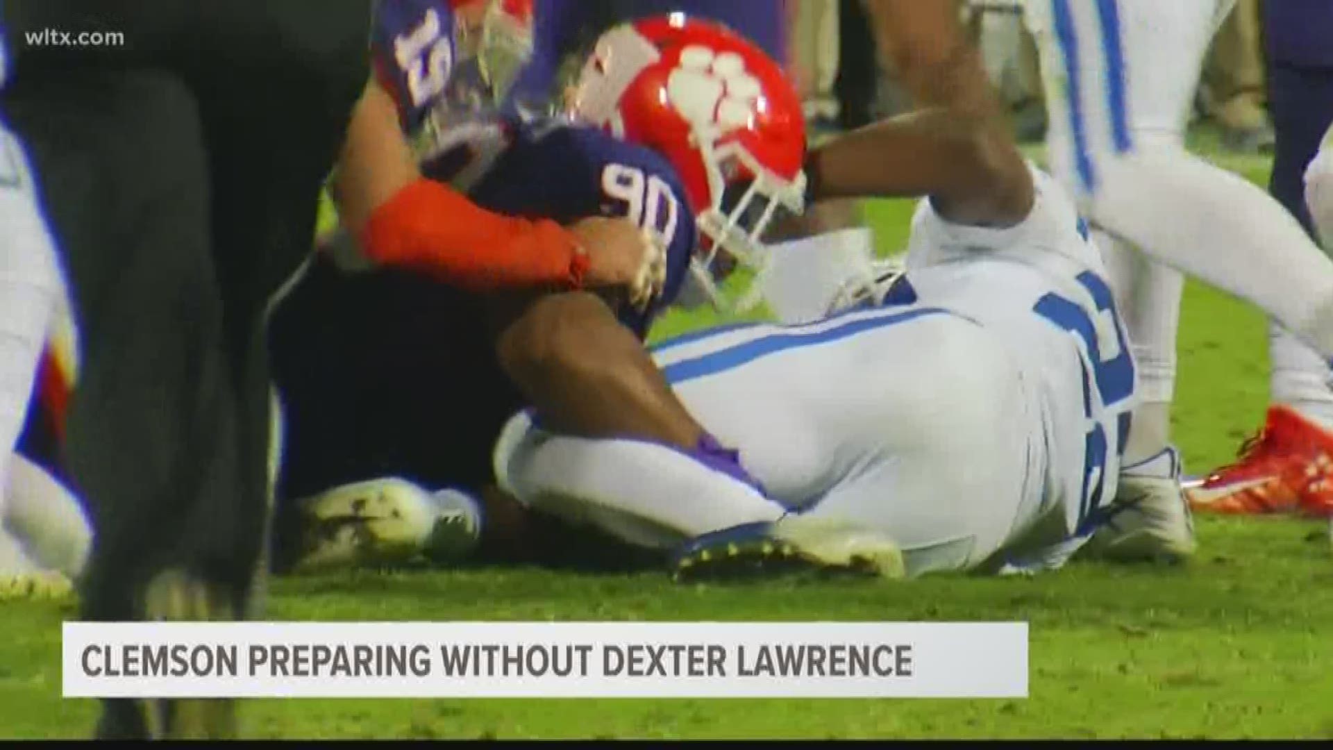Clemson is preparing for the Cotton Bowl as if defensive tackle Dexter Lawrence will not be available.