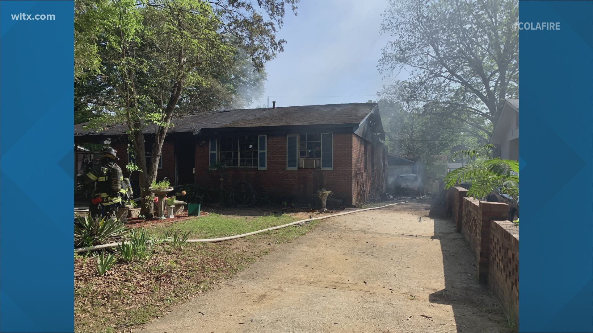 Two injured in Columbia house fire