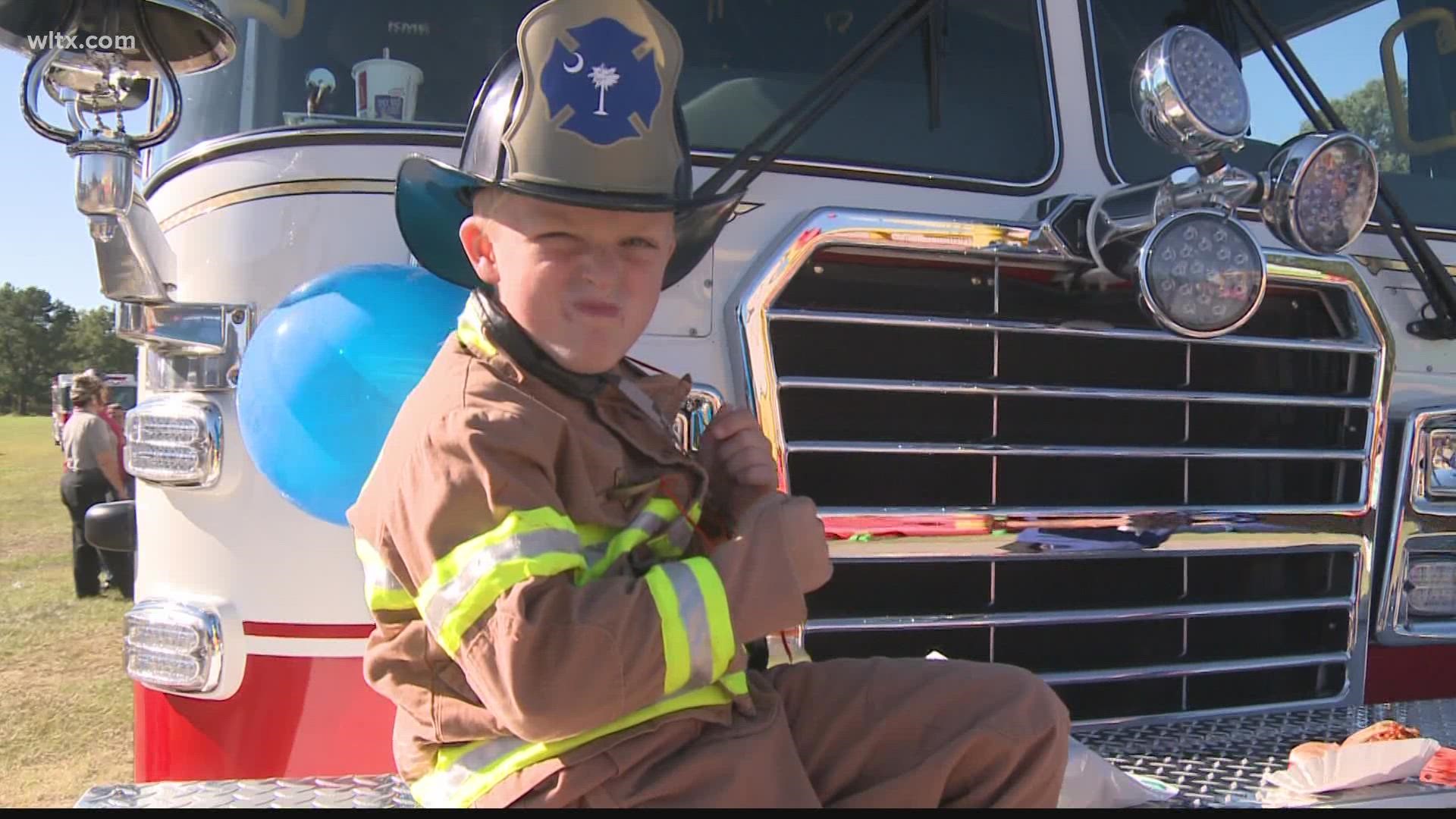 The event, which aims to educate the community about fire safety, begins with a parade downtown beginning at 9 am.
