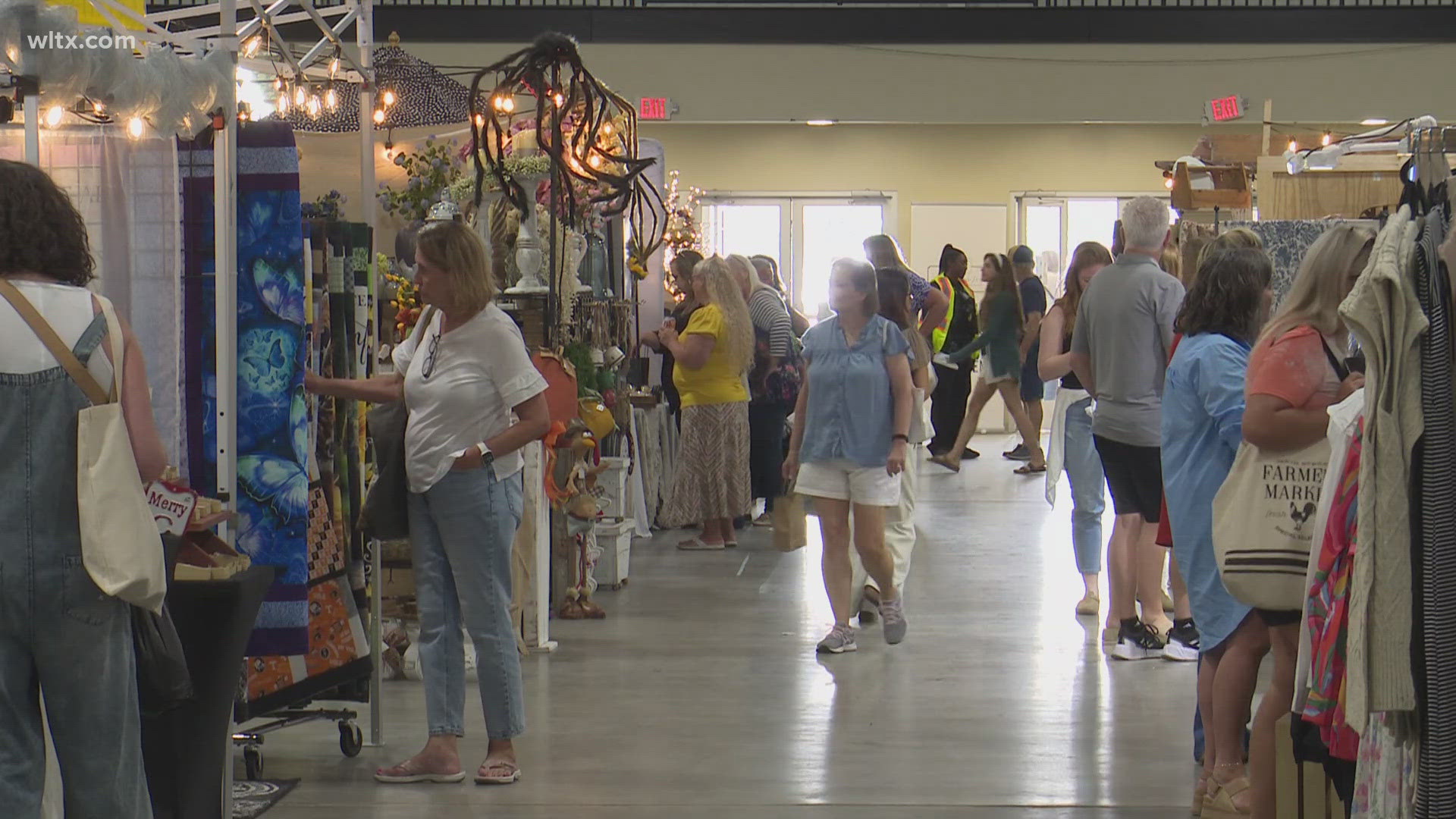 Organizers say the event is an upscale vintage market, featuring original art, antiques, clothing, and jewelry.