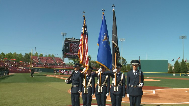On Military Appreciation Day, South Carolina sweeps Missouri with a pair of victories