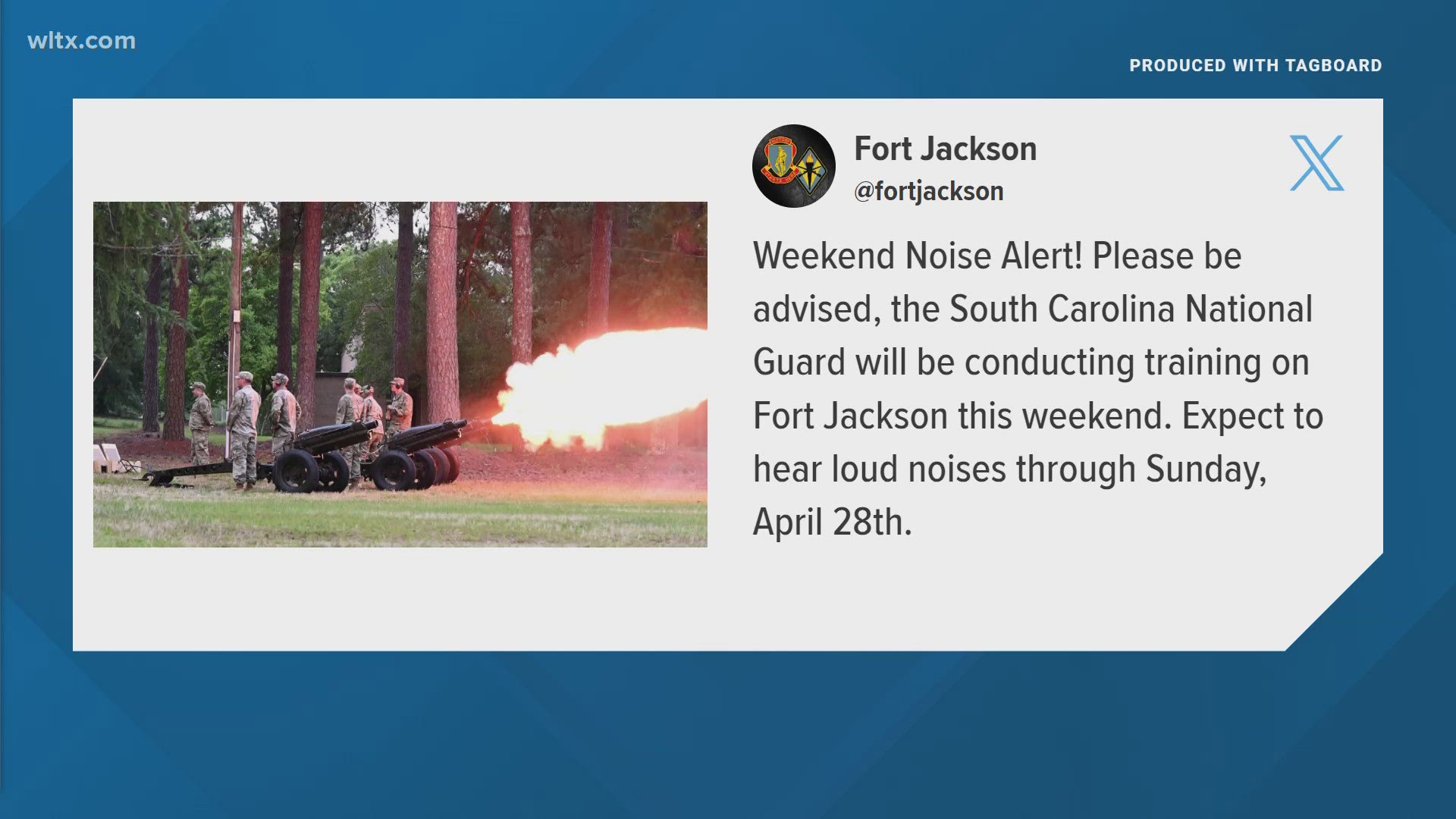 The South Carolina National Guard is practicing this weekend at Fort Jackson.