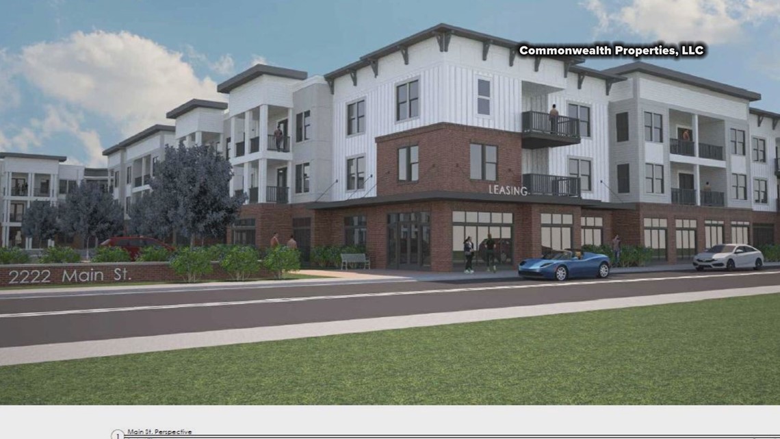 Cottontown neighborhood new apartment complex construction