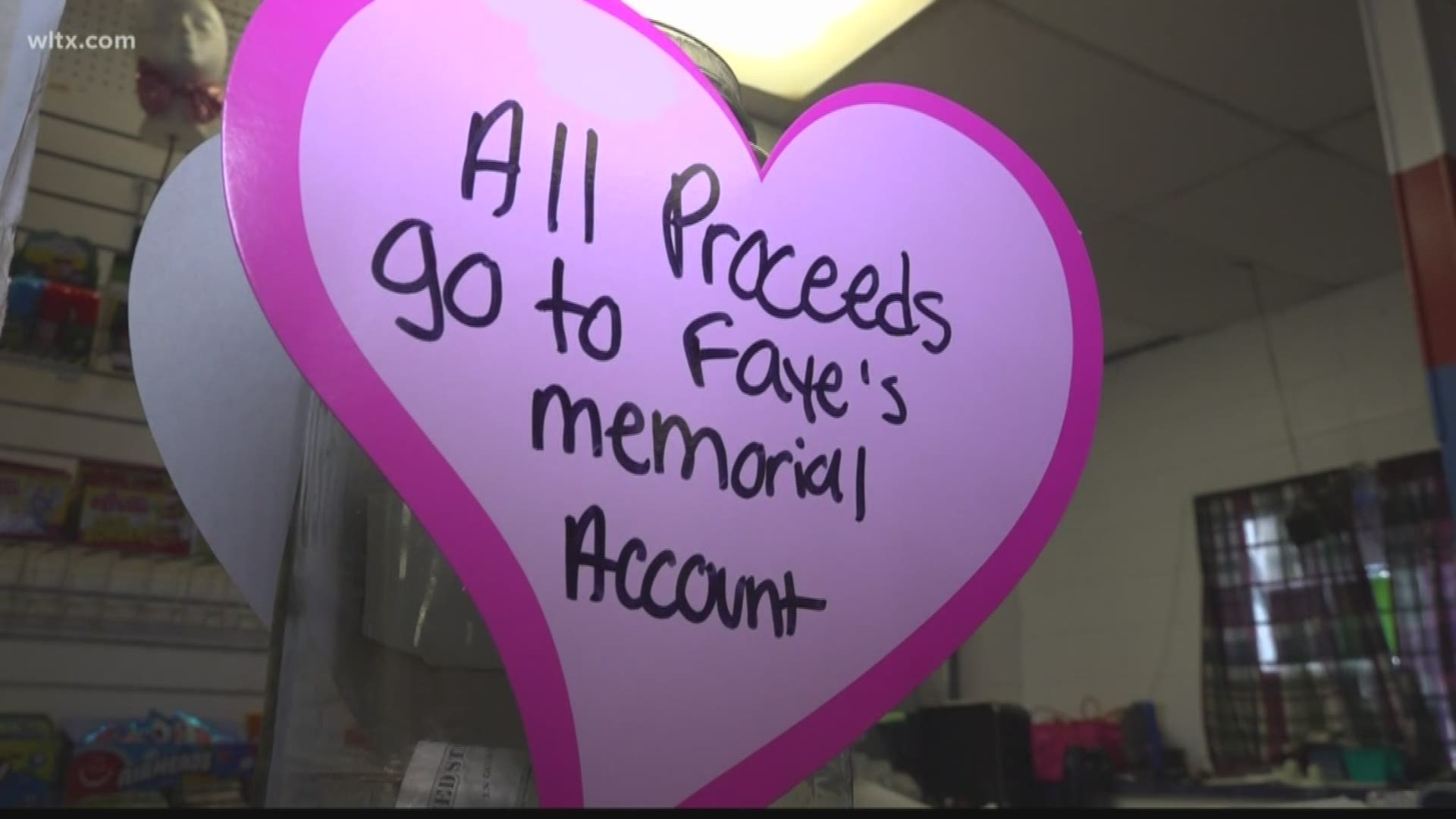 The event raised $500 for the family of Faye Swetlik, the 6-year-old girl found dead in her Cayce neighborhood last week.