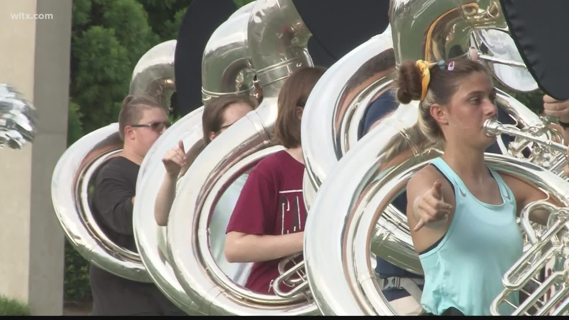 The UofSC band is excited to hit the field for the first game of the season this weekend, last year because of the pandemic, they stayed in the stands.
