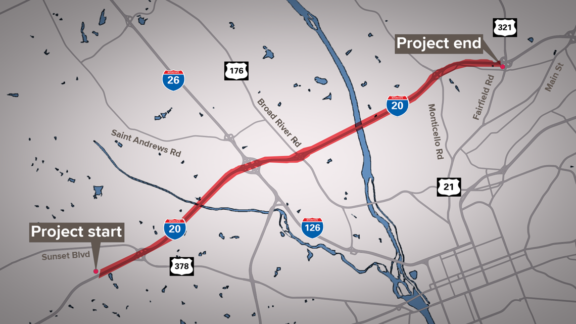 10 miles of I-20 in Richland and Lexington counties to be resurfaced ...