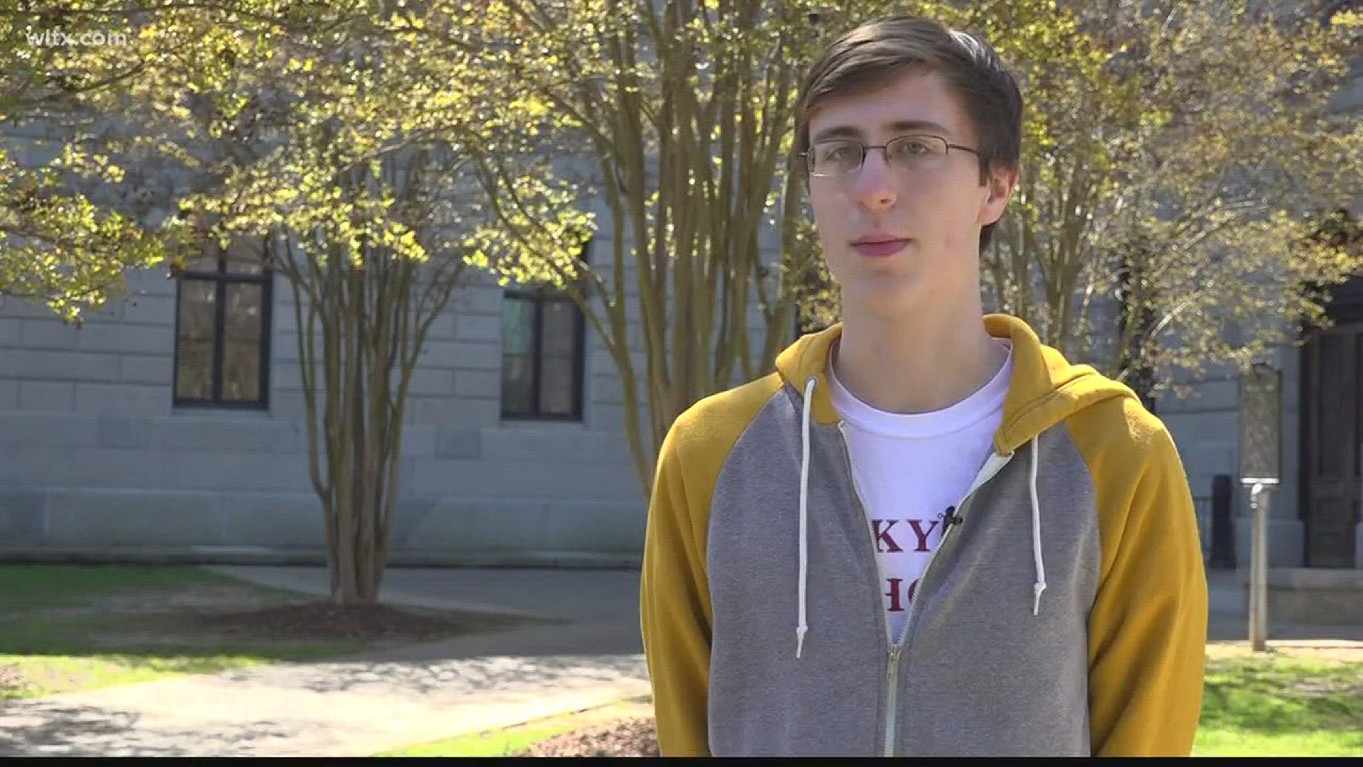 We caught up with a student volunteer who says he's marching to make a difference