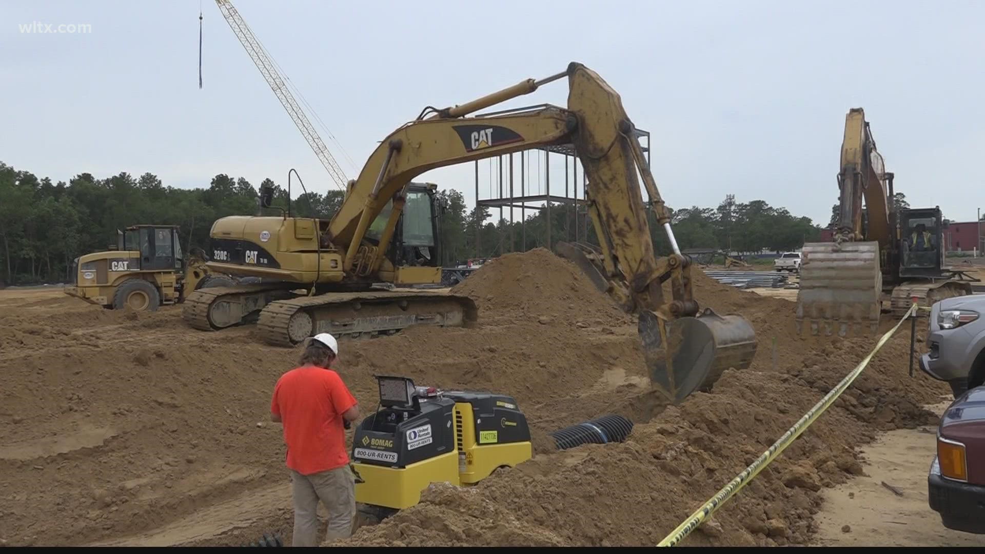 A new performing arts center is under construction for Lexington County School District Two, thanks to the Lexington Two bond referendum.