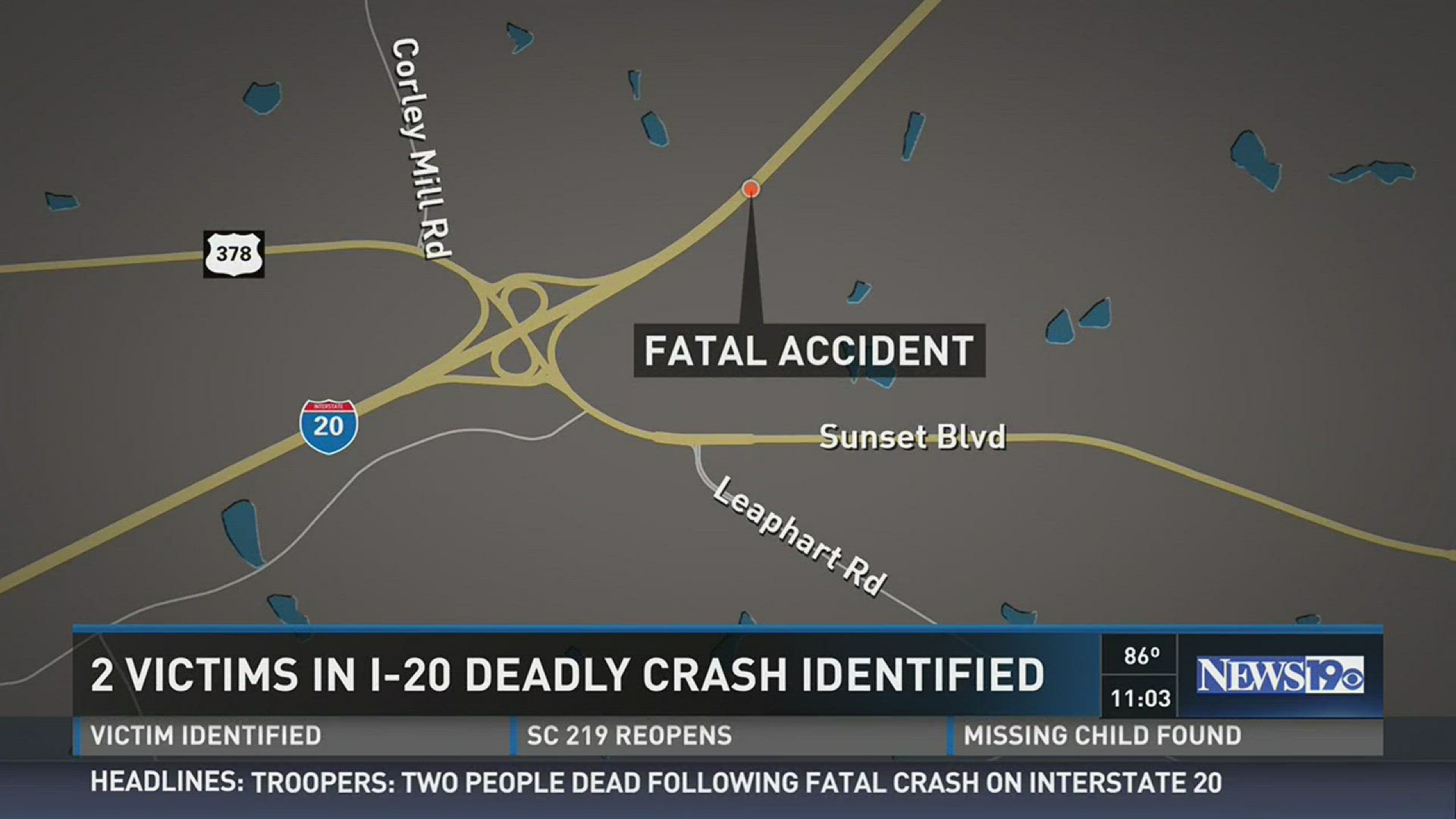 Two victims in a crash on Interstate 20 have been identified.