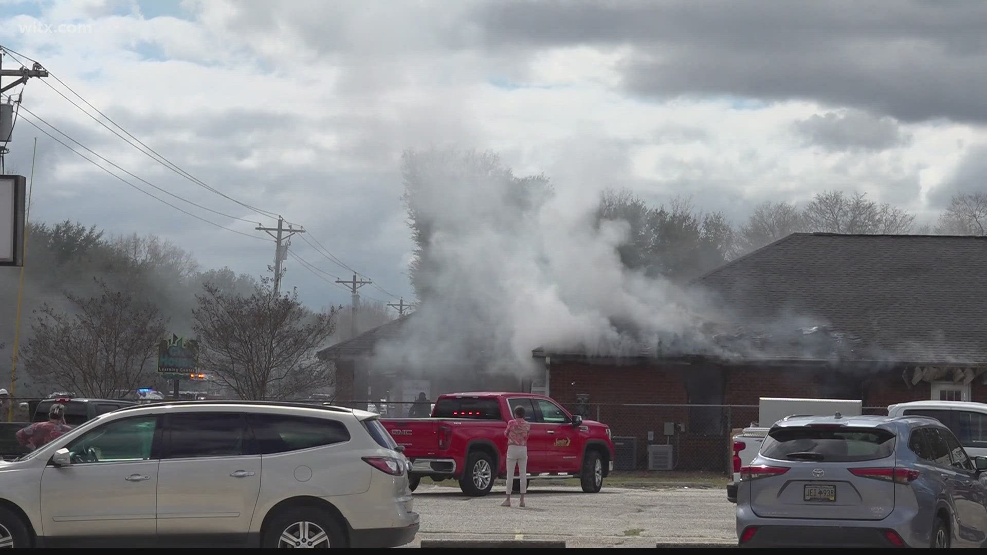 Almost 50 kids and six adults were in a Sumter daycare when the building caught fire.