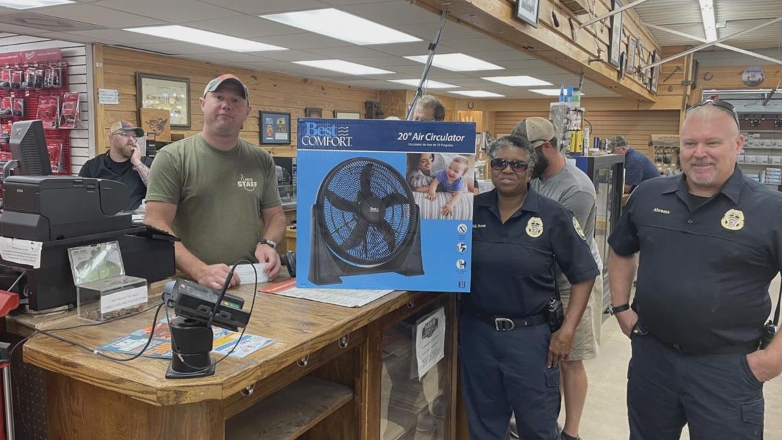 Newberry Sheriff's Office handing out fans to those in need