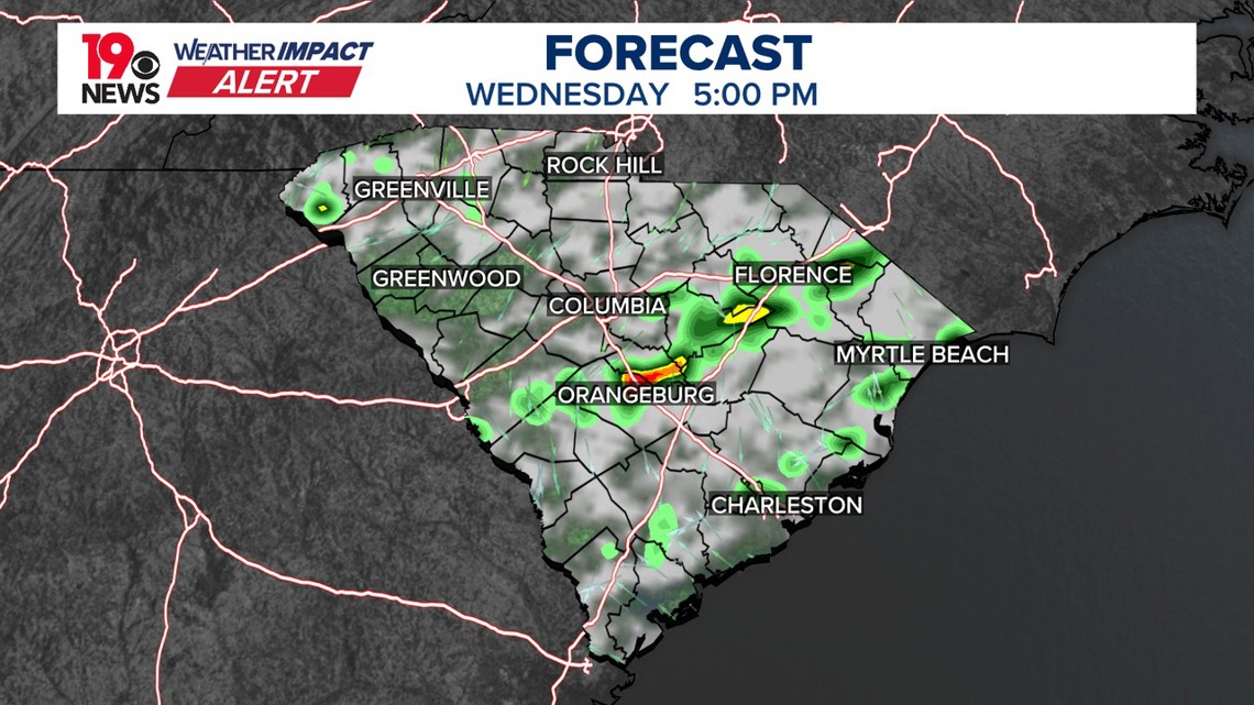 Cold front brings rain today, cooler, breezy weather Thursday | wltx.com