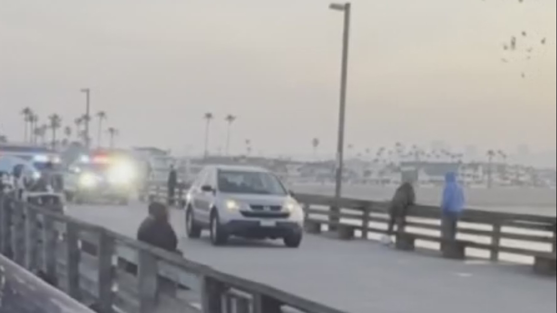 Newport Beach Pier police shooting: homicide suspect killed after multi-city pursuit