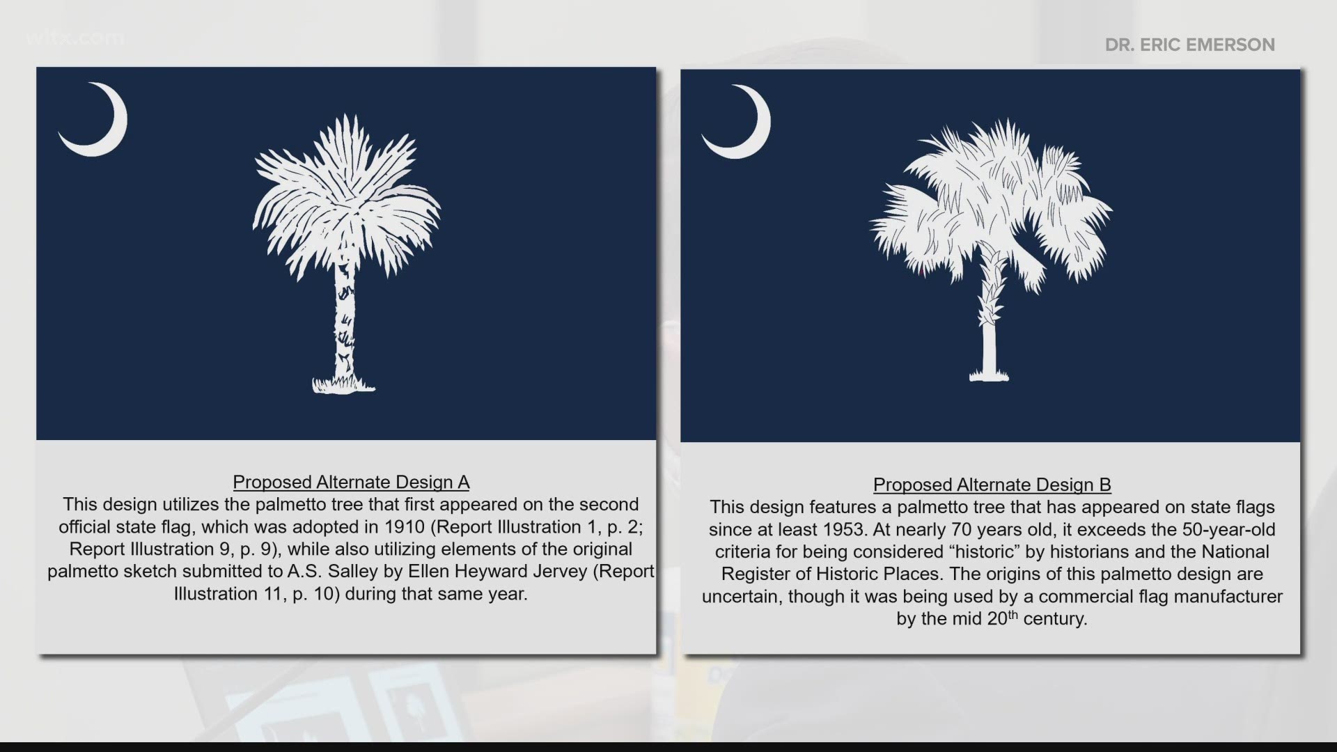 There are several different versions of South Carolina's state flag, and lawmakers are hoping to choose one design to become the official standard.