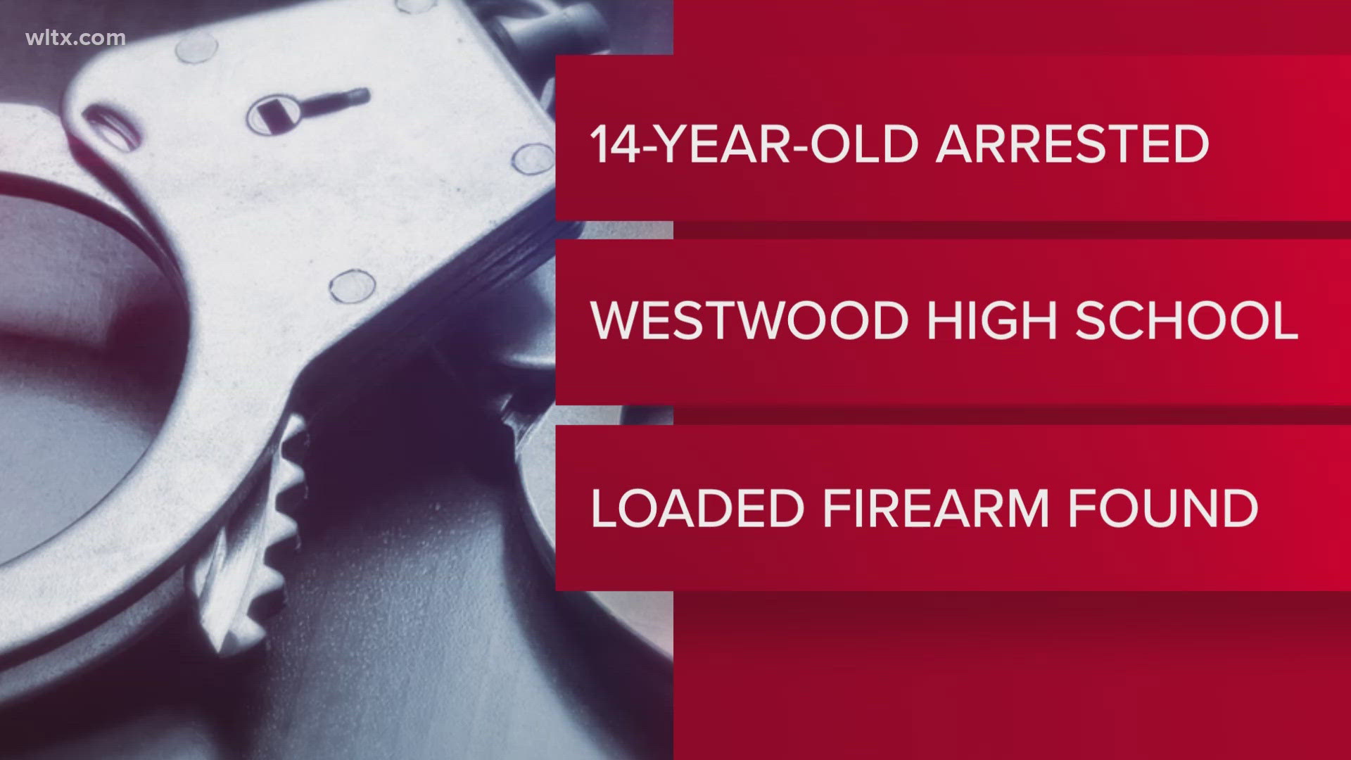 The incident happened at Westwood High School, no one was injured and the 14-year-old will be charged with taking a loaded gun to school.