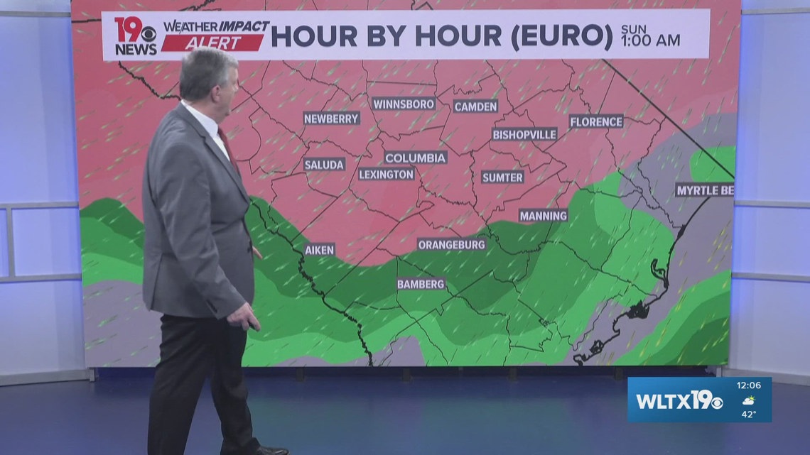 Forecast | When will the freezing rain be the worst in South Carolina ...