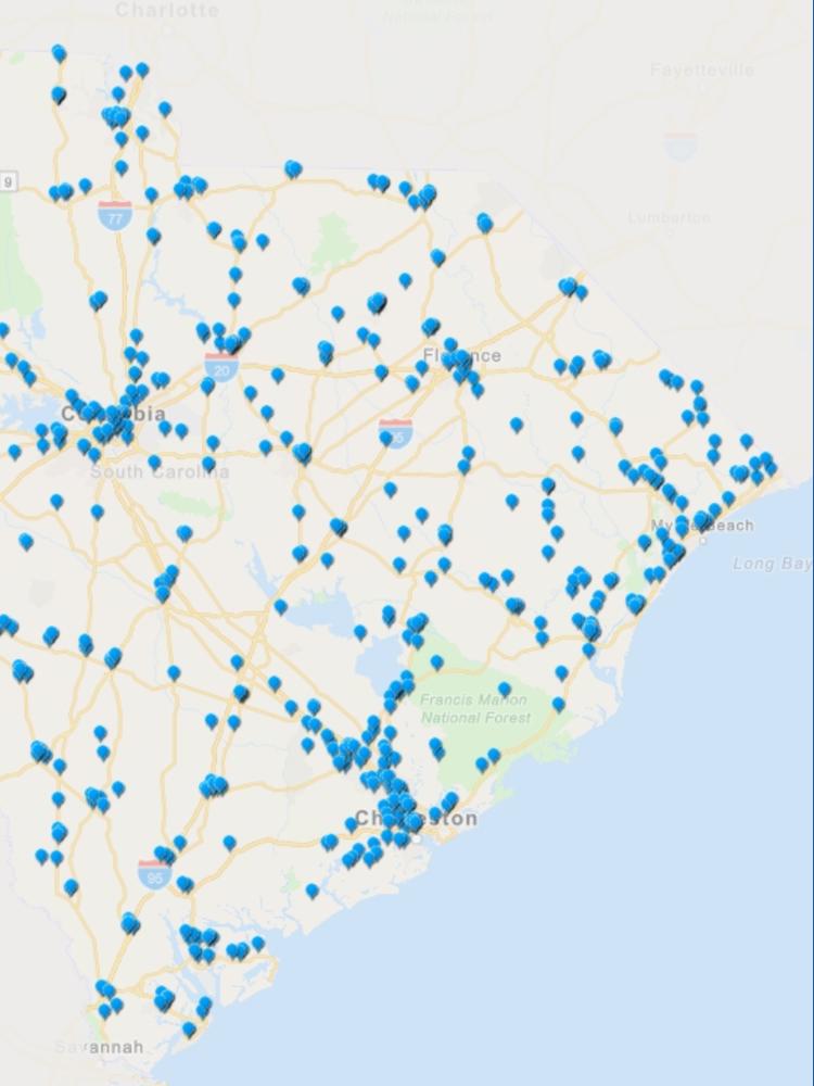 Here's a food access map during SNAP uncertainty | wltx.com