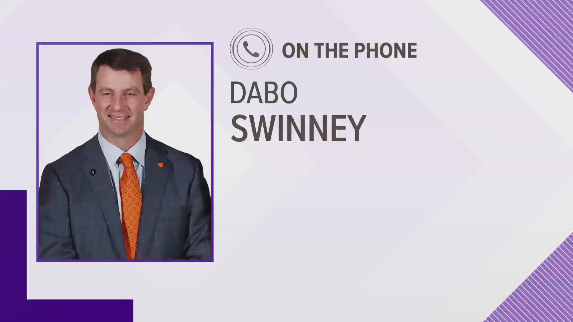 Clemson head coach Dabo Swinney spoke to reporters just minutes after news broke that his quarterback, Kelly Bryant, is leaving the program.