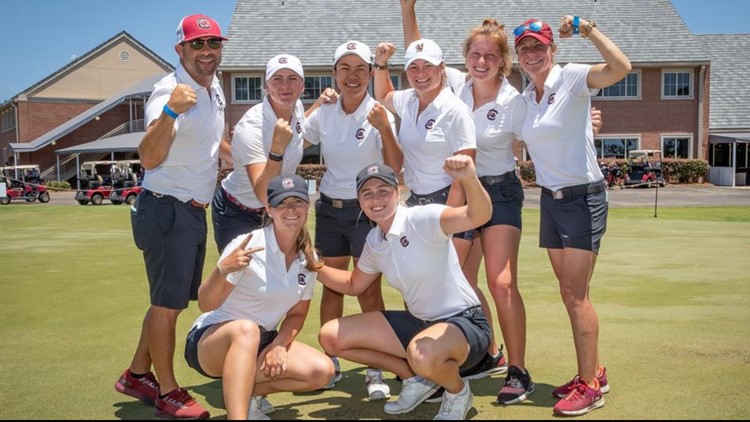 The South Carolina women's golf team earns a trip to the NCAA Championship