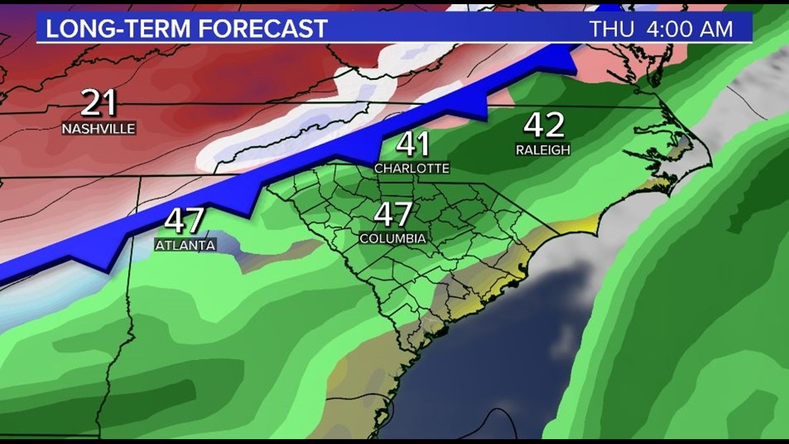 Winter weather forecast for Columbia, SC - COLAtoday