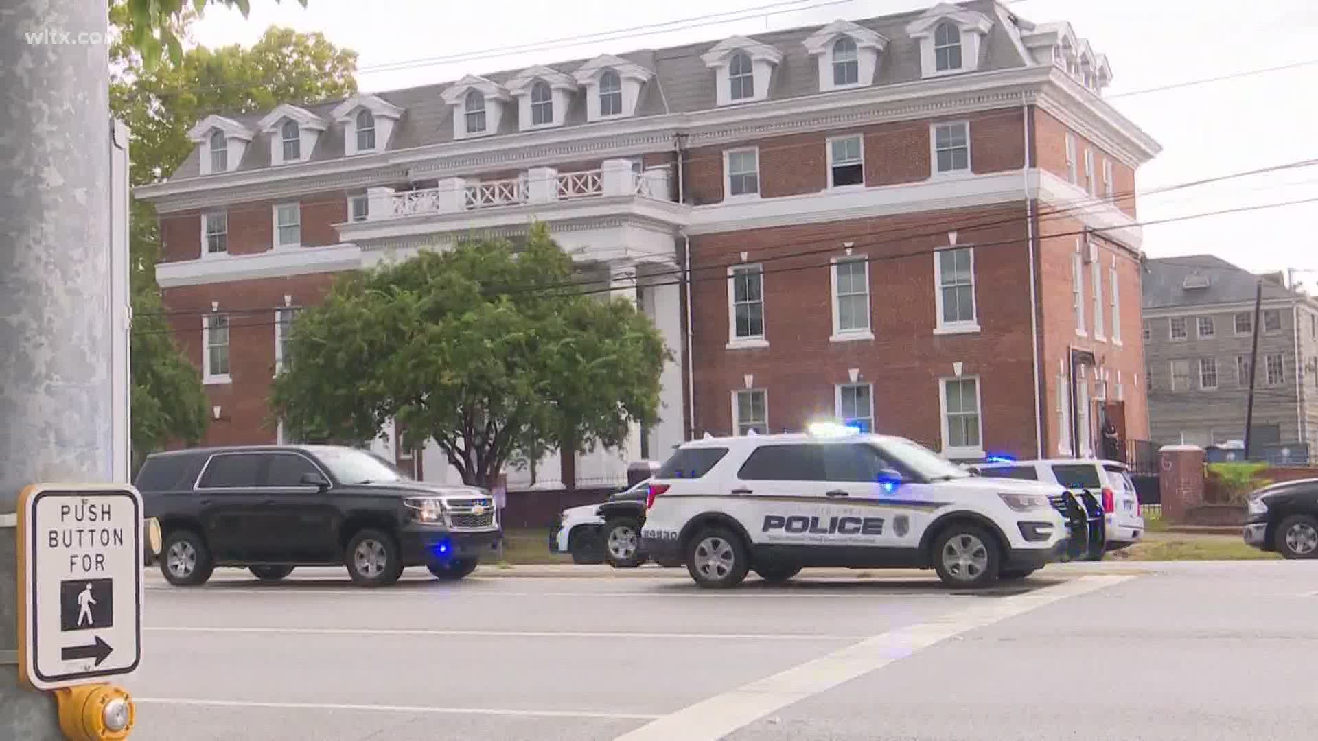 State agents are investigating a report of shots fired near Allen University that's said to be officer-involved.