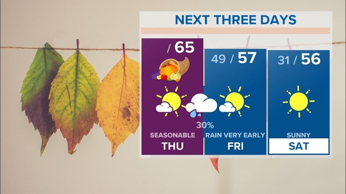 Mostly Sunny Thanksgiving | wltx.com