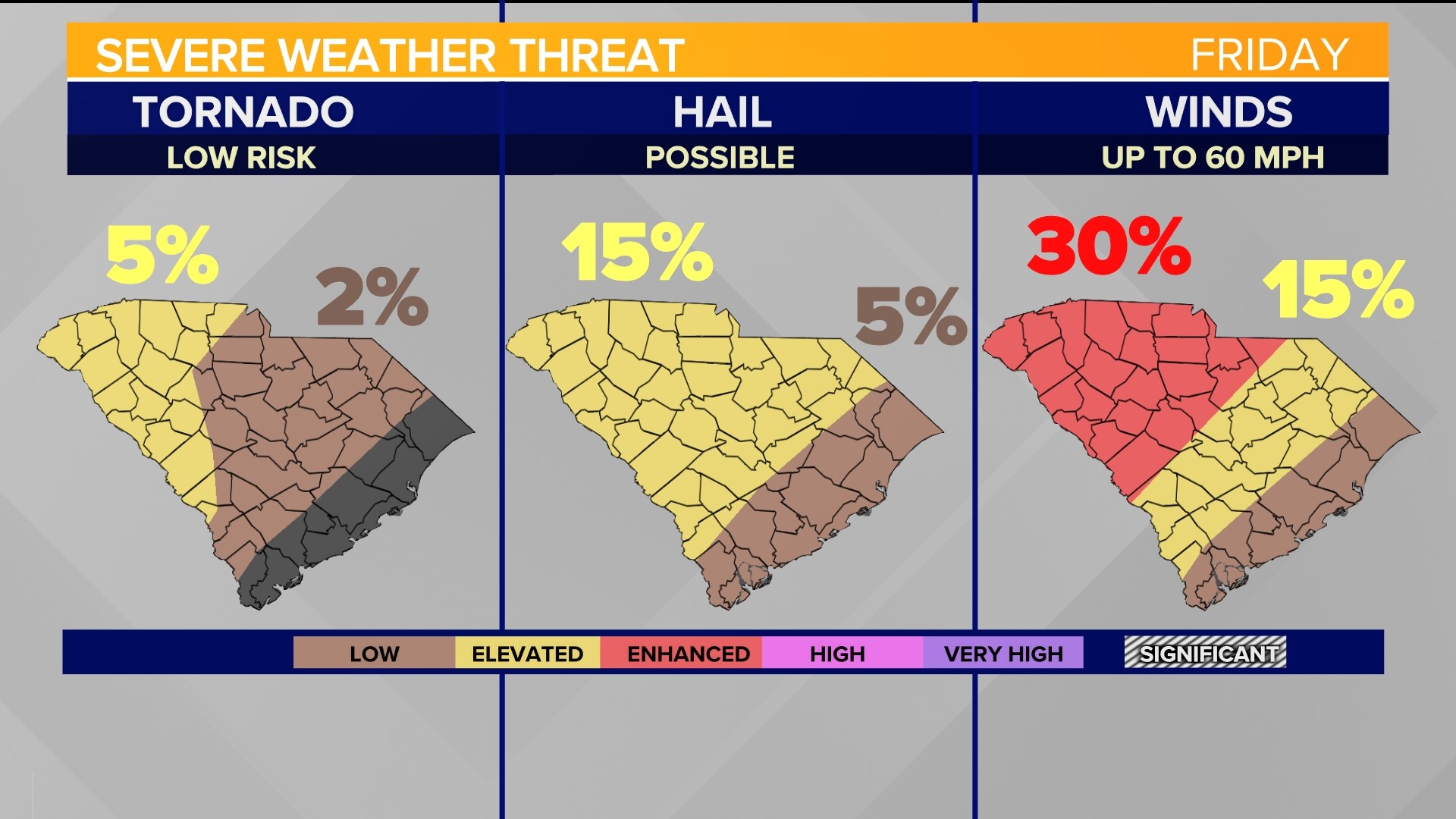 South Carolina storm forecast for May 6, 2022
