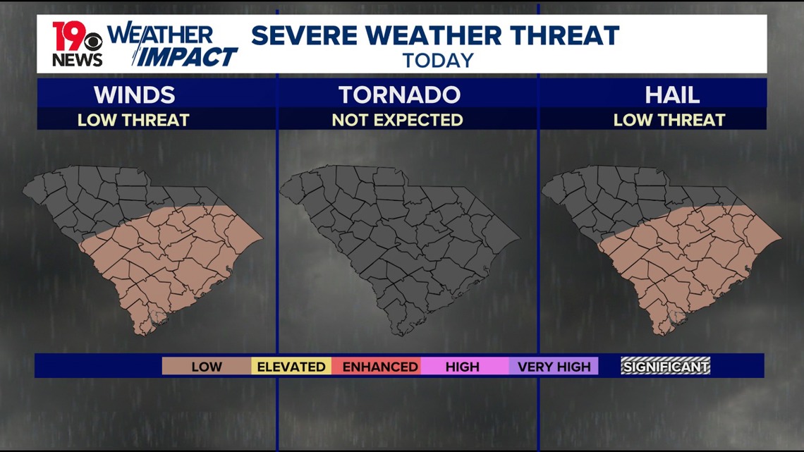 Scattered showers and storms expected today and Thursday | wltx.com