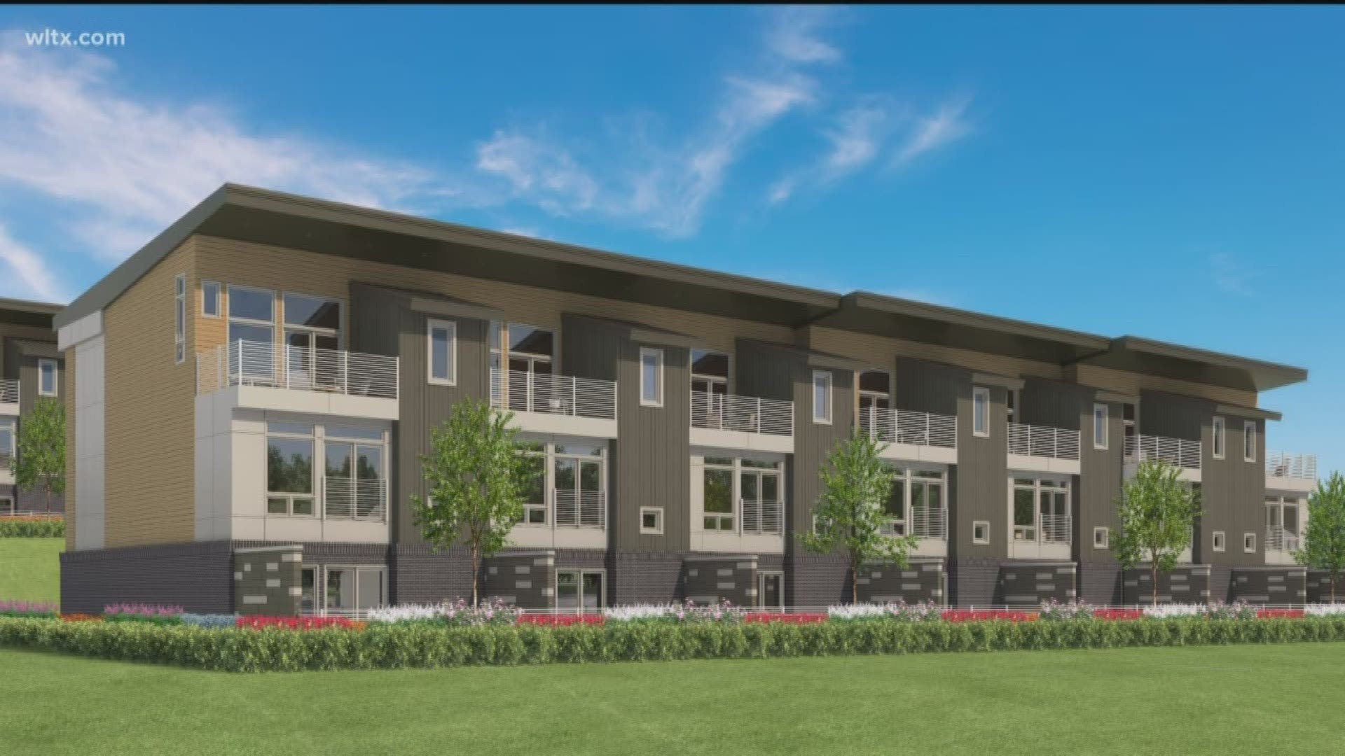 Flow2 townhomes will overlook Congaree River